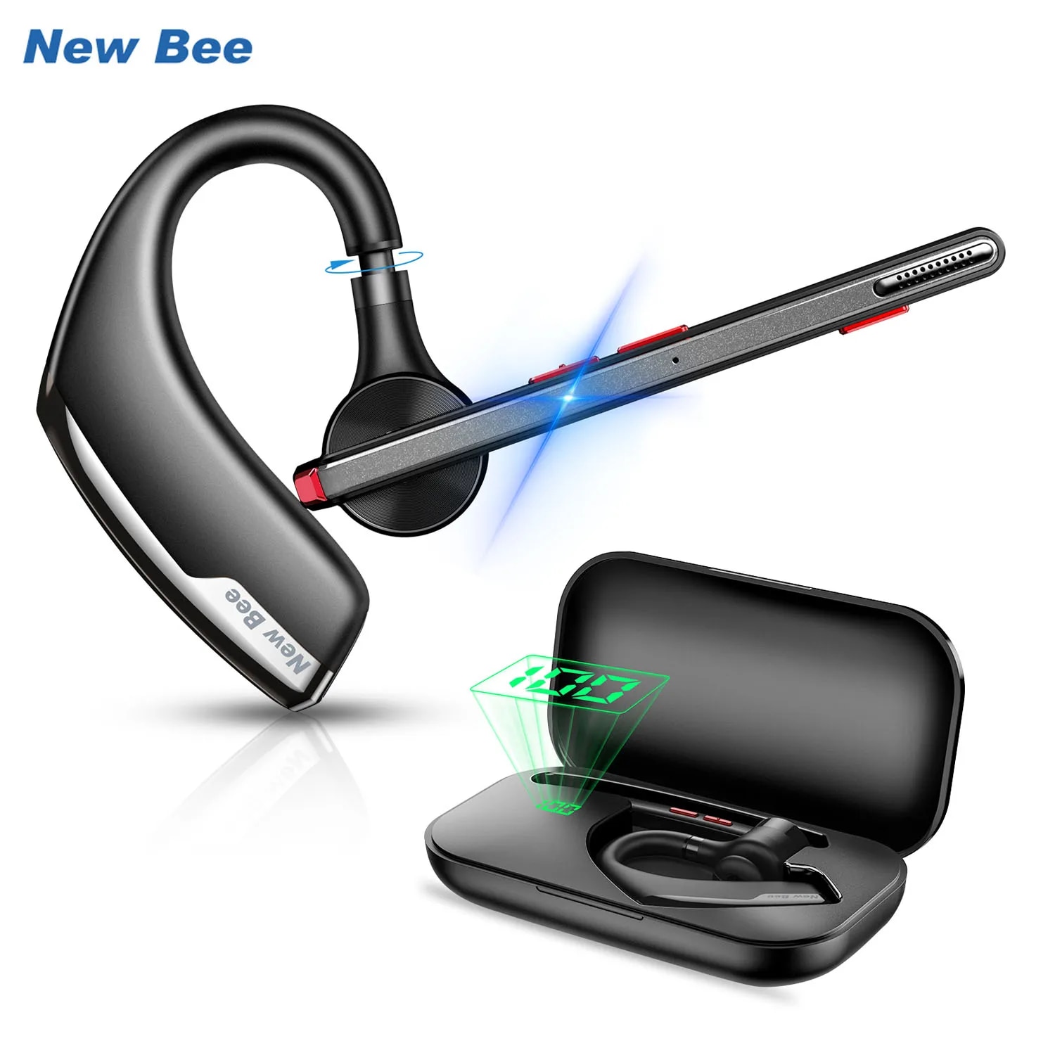 Open Ear Air Conduction Headphones - New Bee M51 Bluetooth 5.2 Wireless