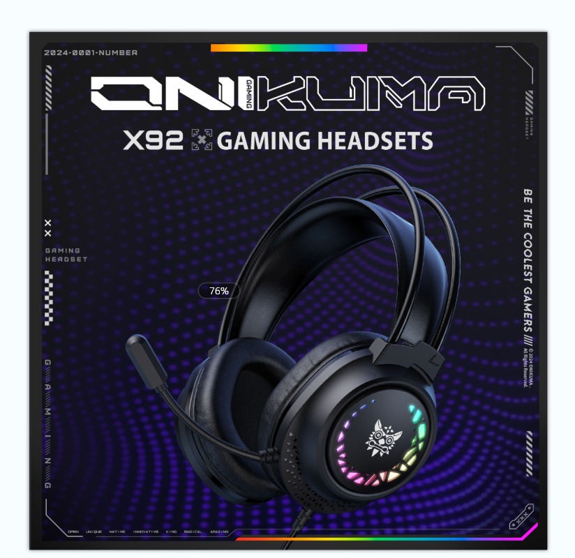 Gaming Headset With Mic Rgb - ONIKUMA X92 Wired Gaming Headset RGB