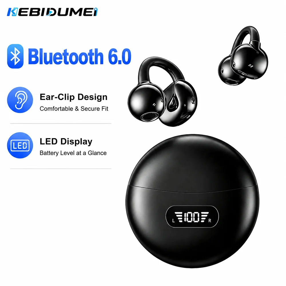 KEBIDUMEI Bluetooth 6.0 Earpho - огляд і ціна Open Ear Air Conduction Headphones