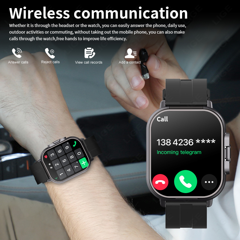 LIGE New 2 In 1 TWS Smart Watc - огляд і ціна Tws Earbuds Bluetooth 5.3