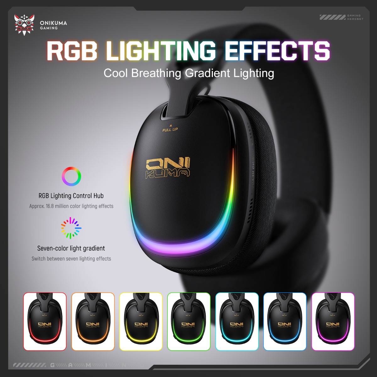 ONIKUMA GT805 Gaming Headset W - огляд і ціна Gaming Headset With Mic Rgb