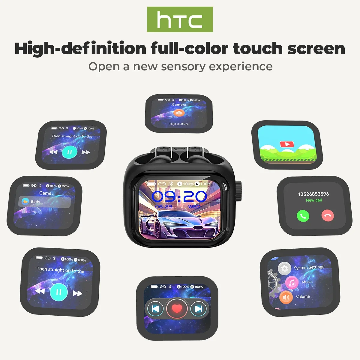 [Ultra HD Screen] HTC NE40 Ear - огляд і ціна Open Ear Air Conduction Headphones