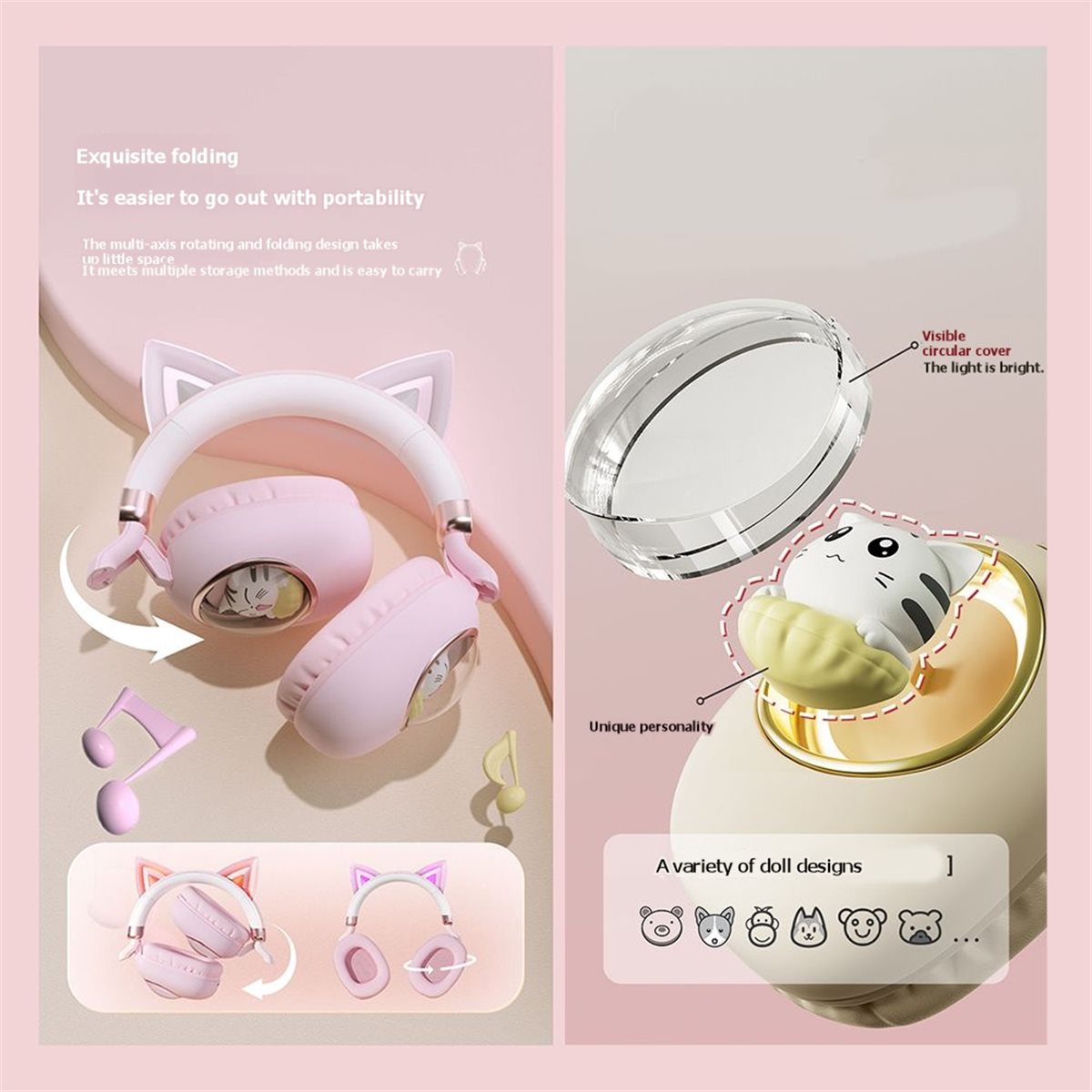 [VALUE PACK]Cute Cat Ear Bluet - огляд і ціна Cat Ear Bluetooth Headset Led