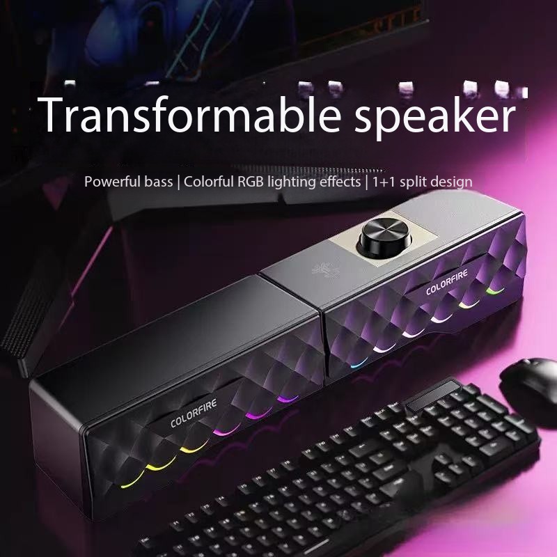 HIFI Sound Quality Wired Compu - огляд і ціна Rgb Computer Soundbar For Pc