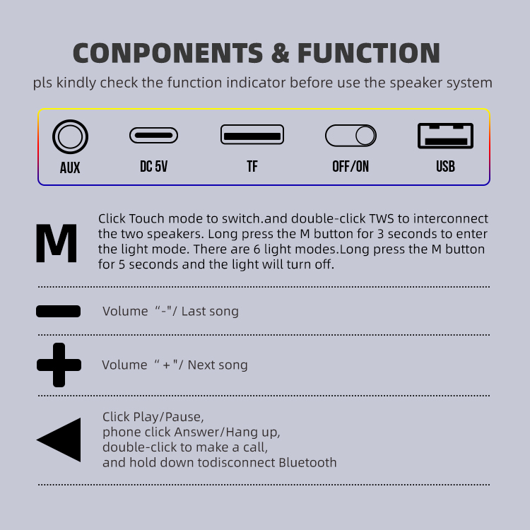 BT351 Home Theater System Soun - огляд і ціна Rgb Computer Soundbar For Pc
