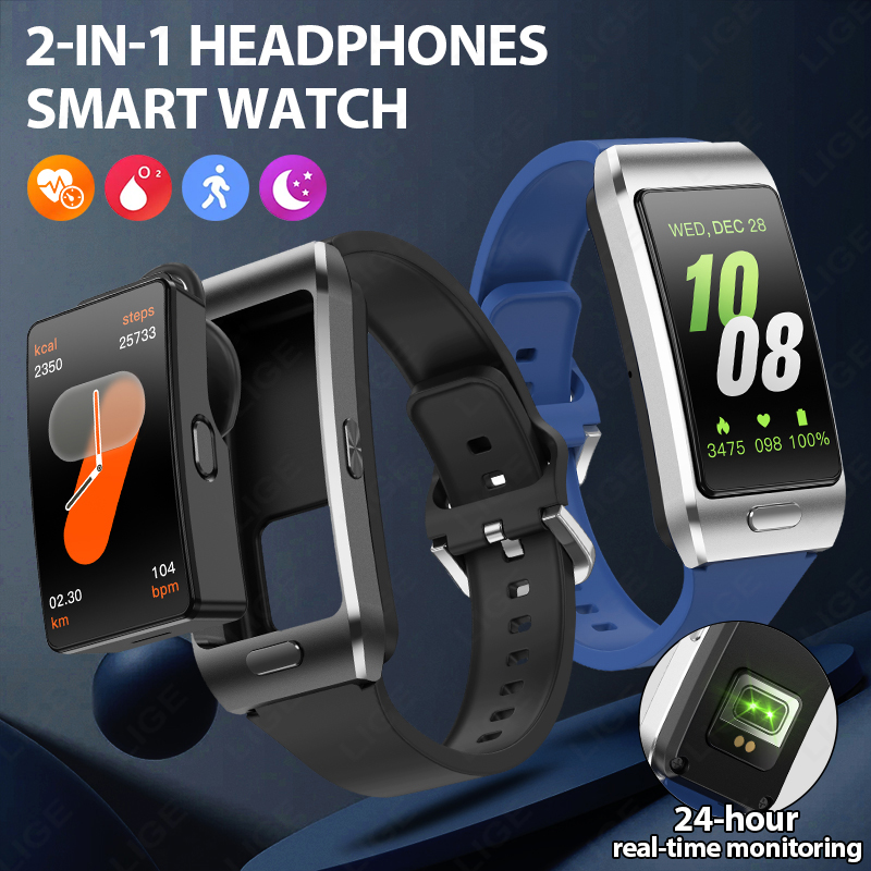 LIGE New Smart Watch Earbuds T - огляд і ціна Tws Earbuds Bluetooth 5.3