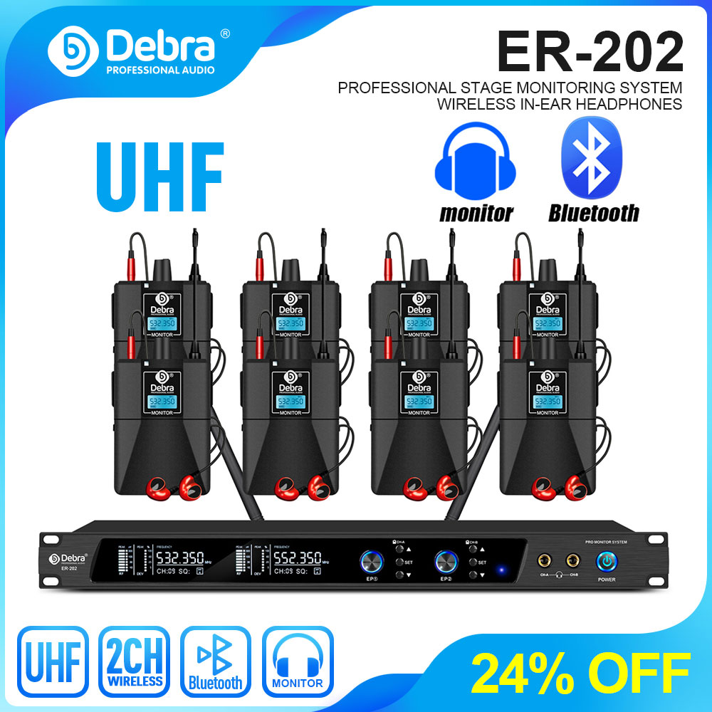 Debra UHF IEM ER-202 Wireless  - огляд і ціна In Ear Monitors For Singers