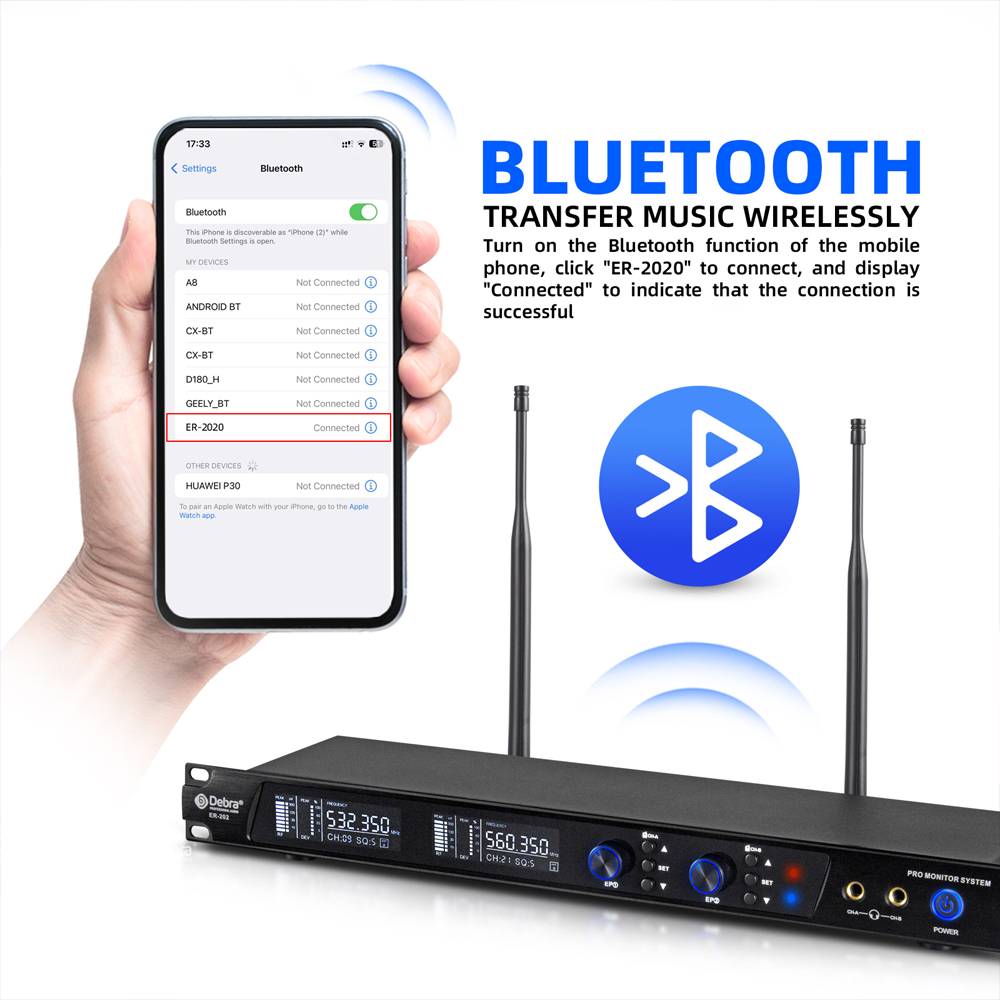 Debra UHF IEM ER-202 Wireless  - огляд і ціна In Ear Monitors For Singers