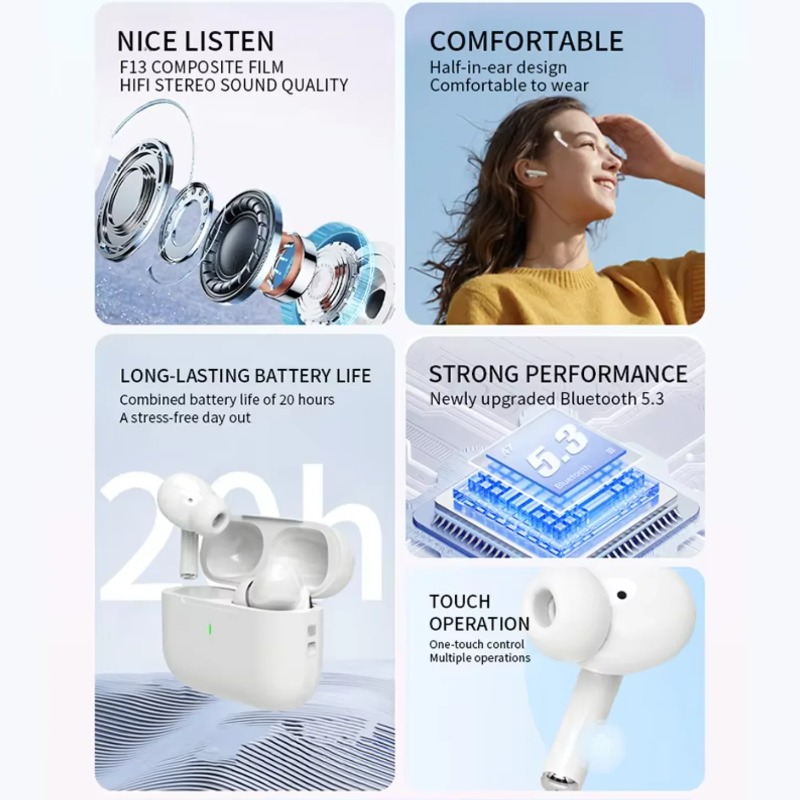 A5 TWS Bluetooth Earphones Hif - огляд і ціна Tws Earbuds Bluetooth 5.3