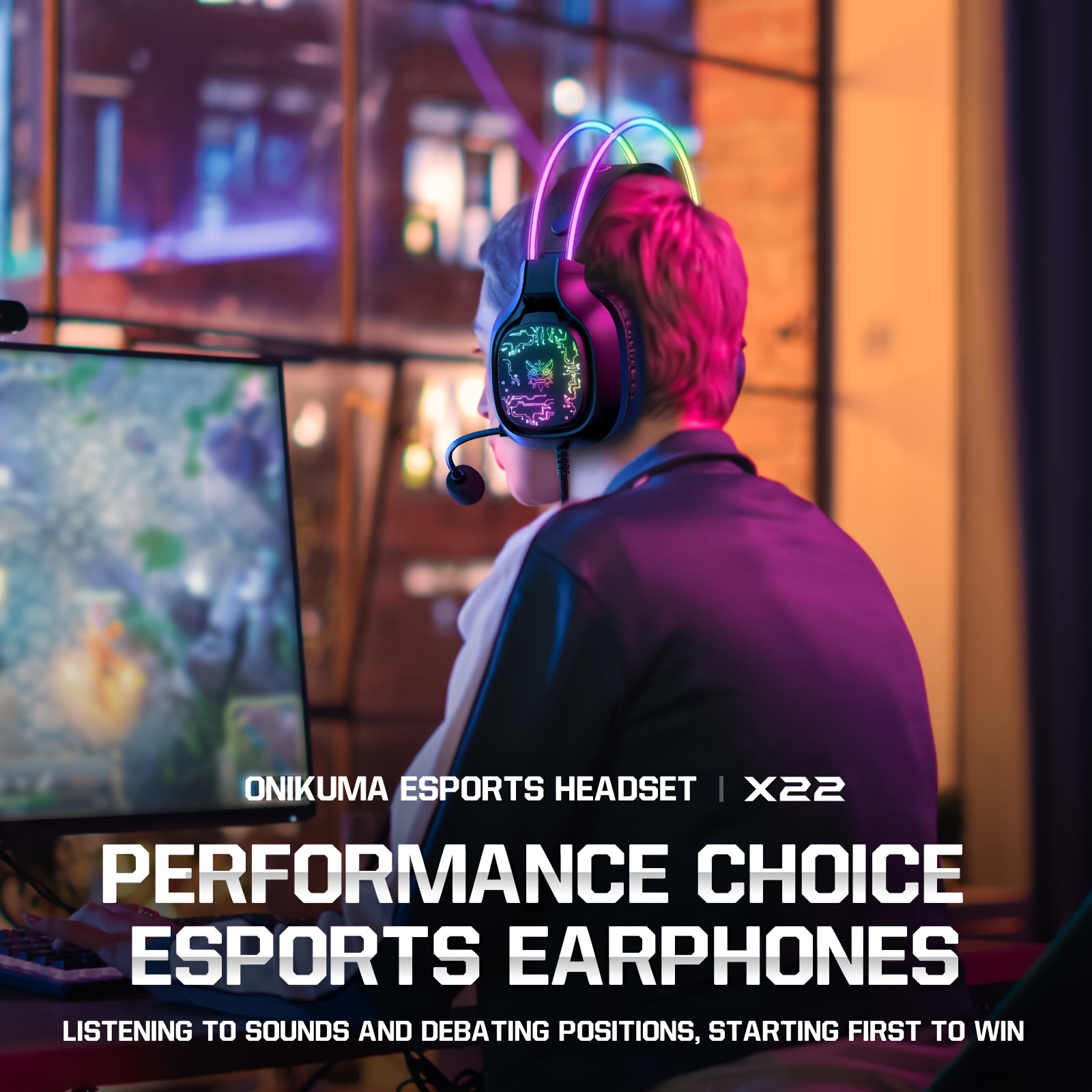 ONIKUMA X22 Gaming Headset RGB - огляд і ціна Gaming Headset With Mic Rgb