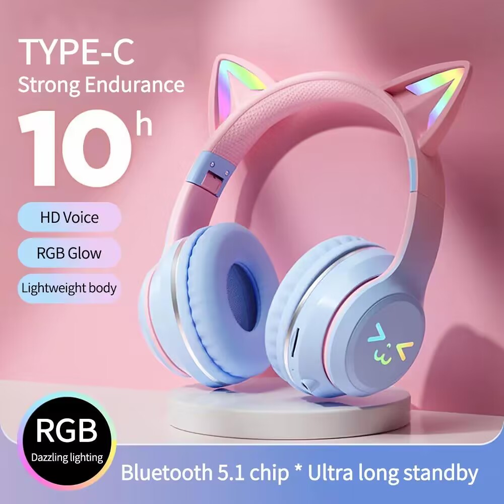 RGB Glow Earphones Wireless Ea - огляд і ціна Gaming Headset With Mic Rgb