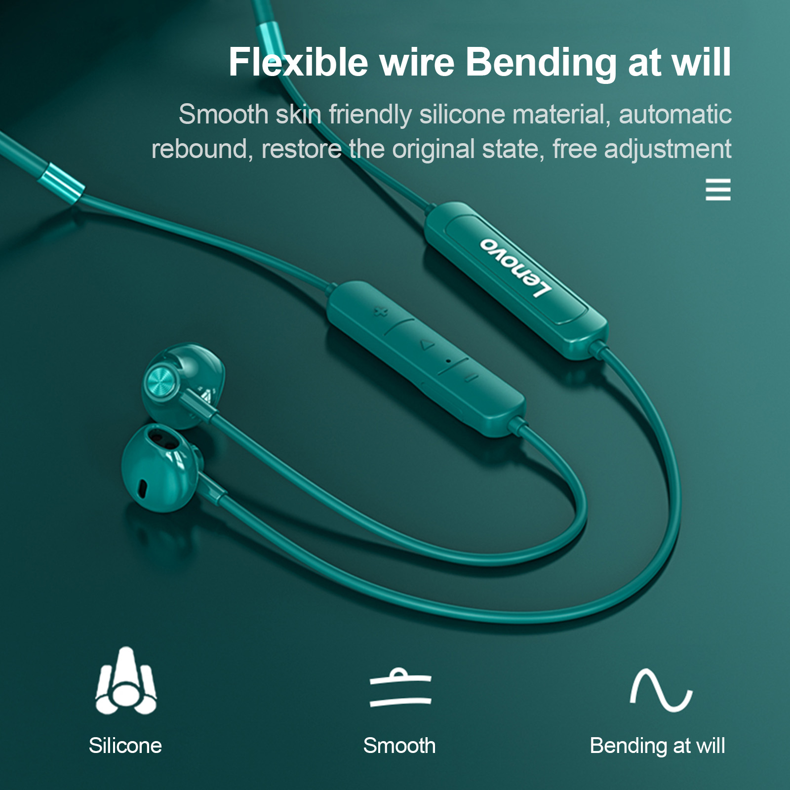 Original Lenovo SH1 Earphone B - огляд і ціна Magnetic Neckband Sports Earphones