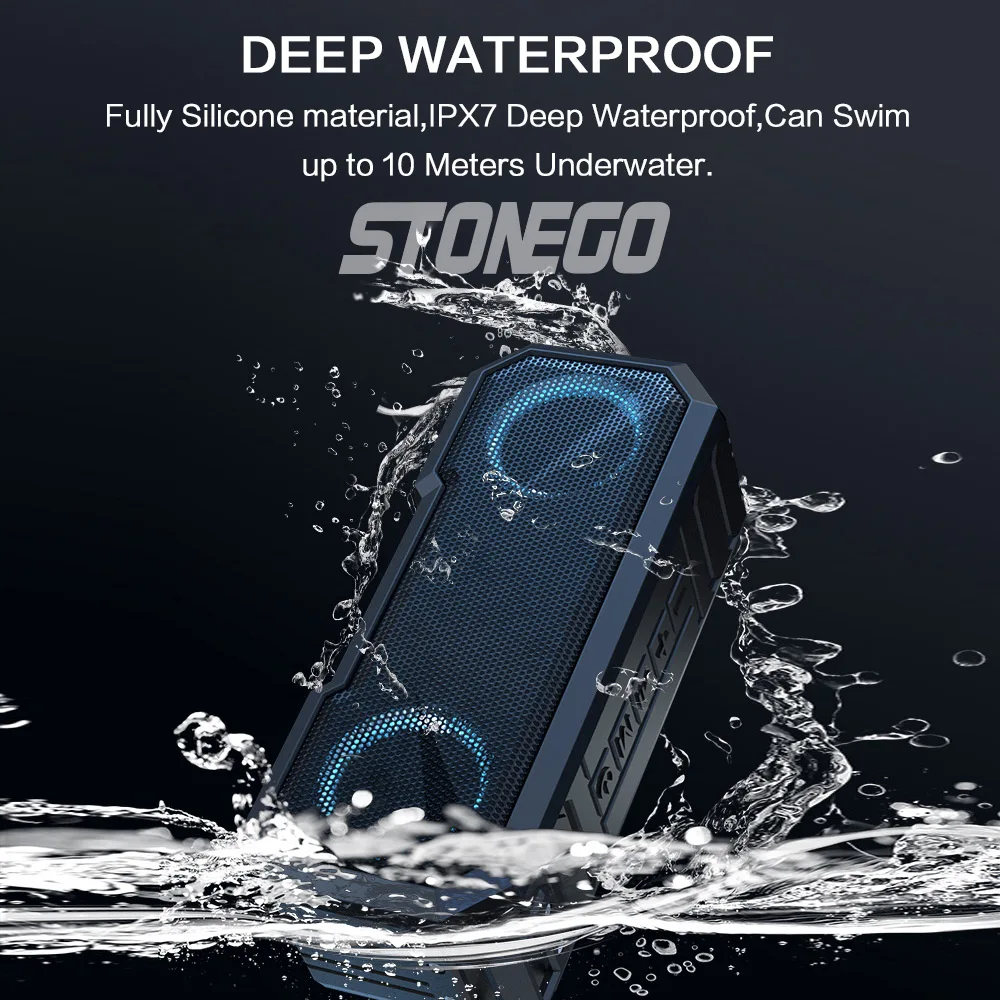 Portable Bluetooth Speaker Wir - огляд і ціна Portable Bluetooth Speaker Waterproof Ipx7
