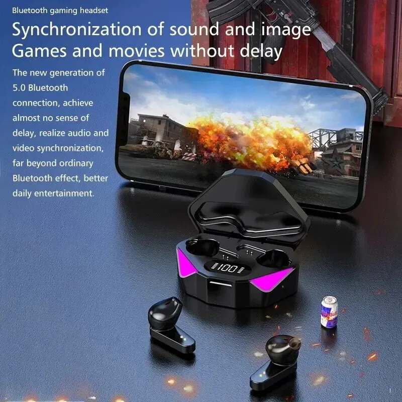TWS Wireless Bluetooth 5.3 Hea - огляд і ціна Gaming Headset With Mic Rgb