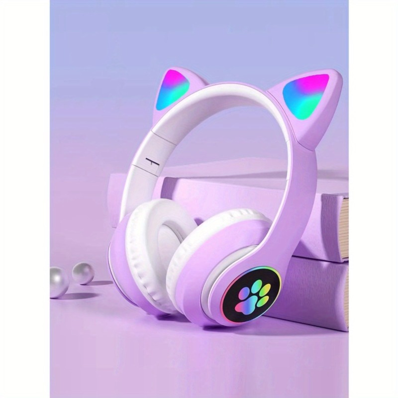 New Flash Light Cute Cat Ears  - огляд і ціна Cat Ear Bluetooth Headset Led