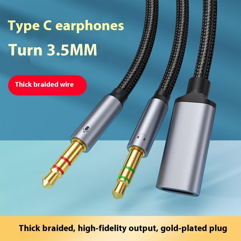 1Pcs Phone Tablet PC Accessori - огляд і ціна Type C Wired Earphones With Mic