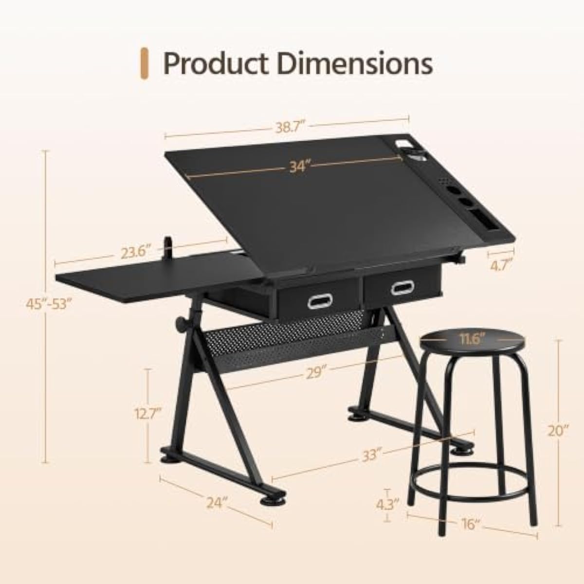 Drafting Desk with Tilt-Adjust - огляд і ціна Laptops