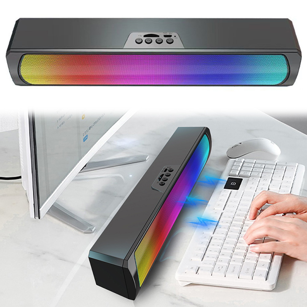 Portable Computer Sound Bar Sp - огляд і ціна Rgb Computer Soundbar For Pc