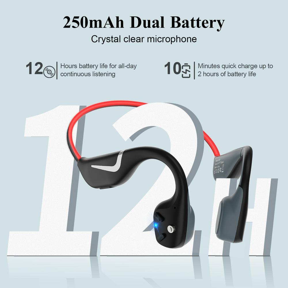 DV68 Pro Bone Conduction Bluet - огляд і ціна Bone Conduction Running Headphones