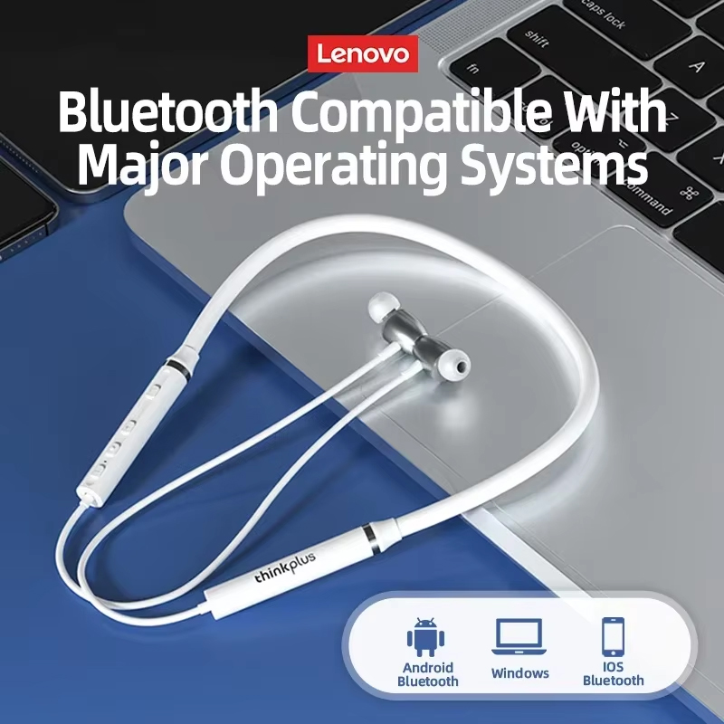 100% Origial Lenovo HE05X Blue - огляд і ціна Magnetic Neckband Sports Earphones
