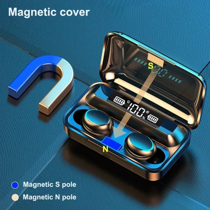 New F9 Bluetooth Headphones 9D - огляд і ціна Tws Earbuds Bluetooth 5.3